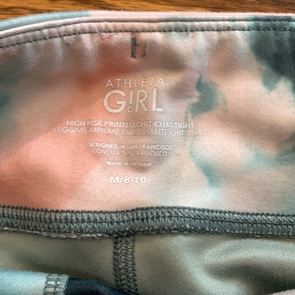 Athleta Girl High Rise Printed Chit Chat Tight - Picture 2 of 4